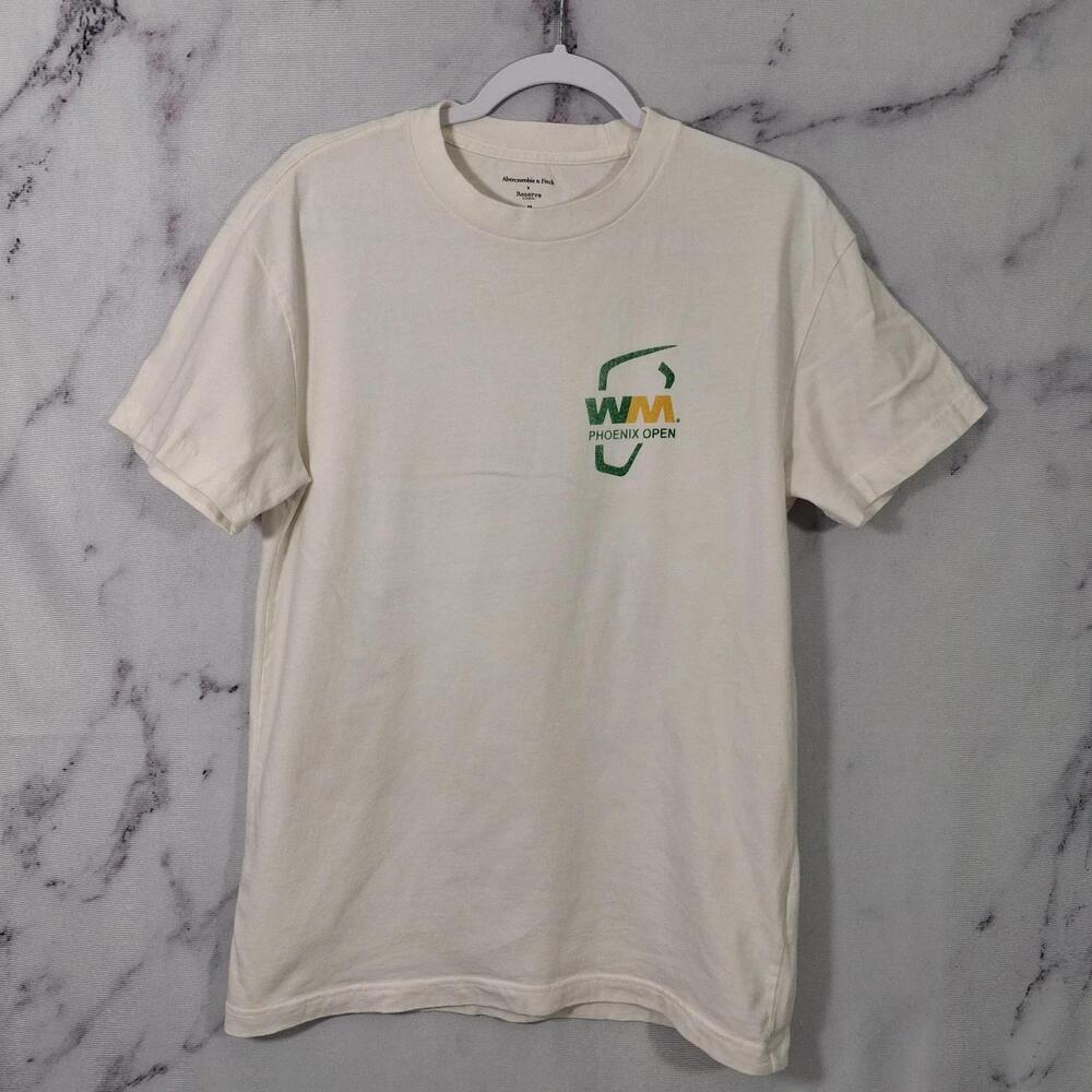 Abercrombie Fitch X Reserve T Shirt Mens M Off White Wm Phoenix Open